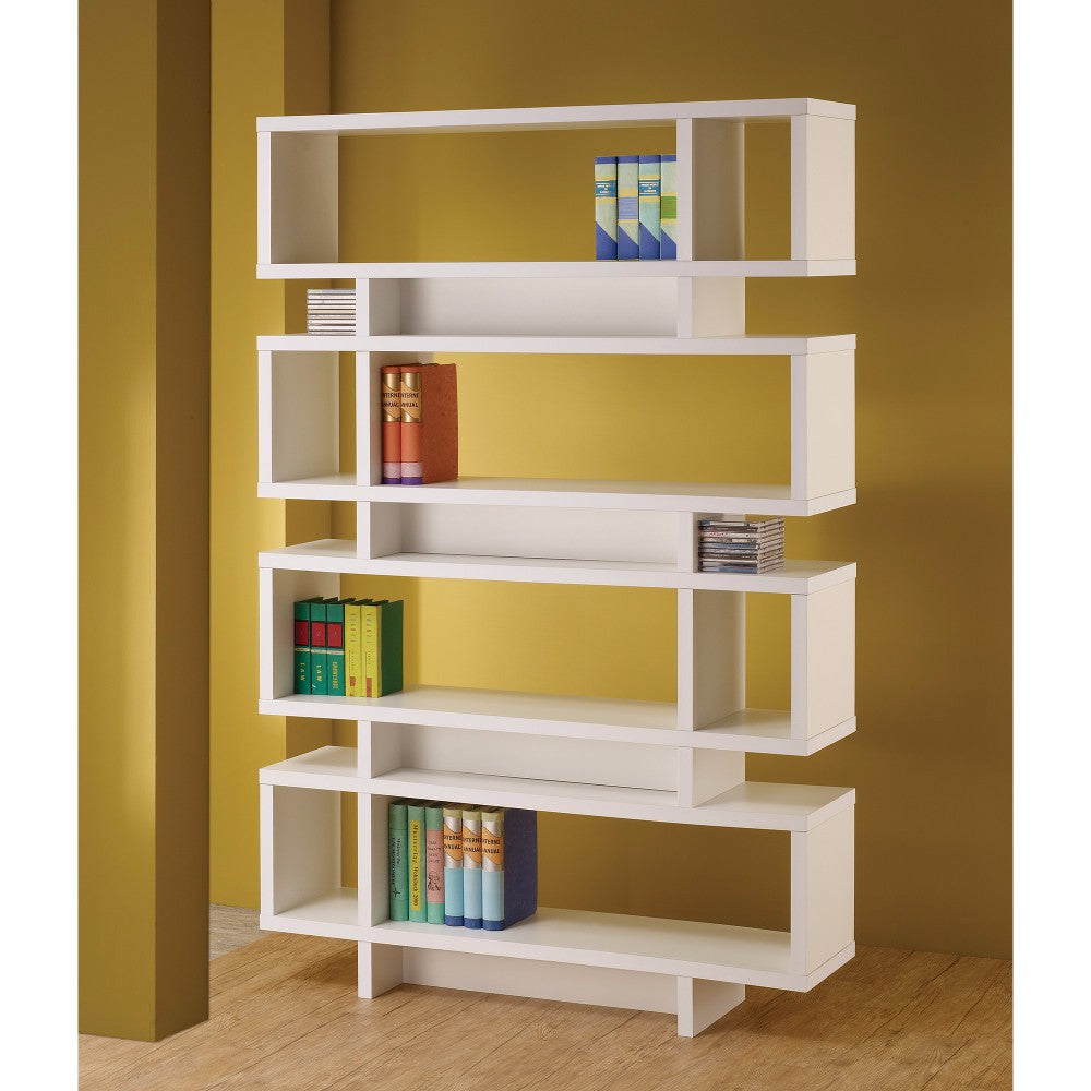 Tremendous White Bookcase With Open Shelves By Benzara | Bookcases | Modishstore