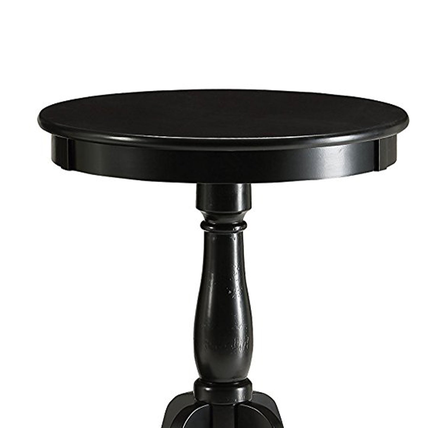 Astonishing Side Table With Round Top, Black  By Benzara | Side Tables |  Modishstore  - 2