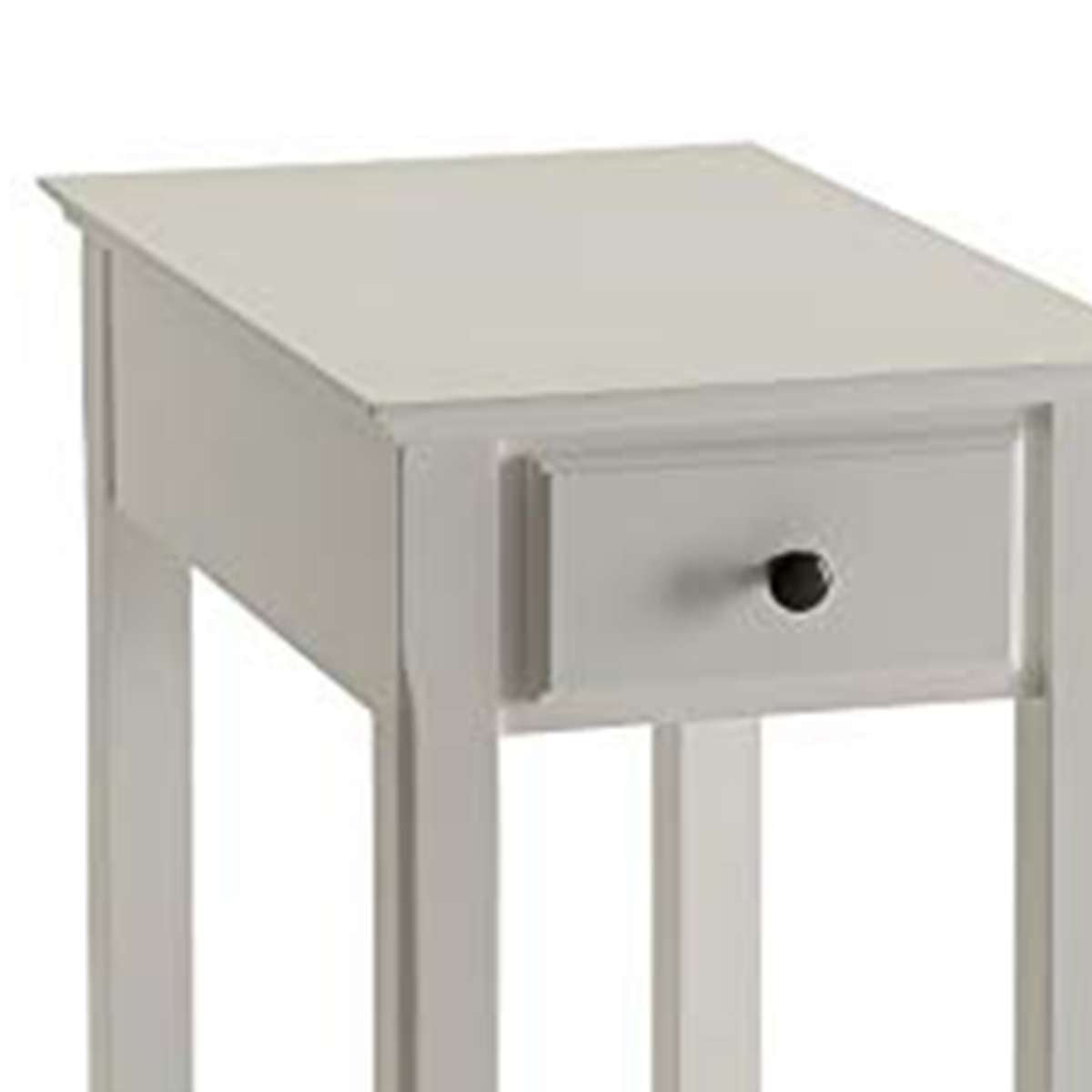 Affiable Side Table, White By Benzara | Side Tables | Modishstore - 4