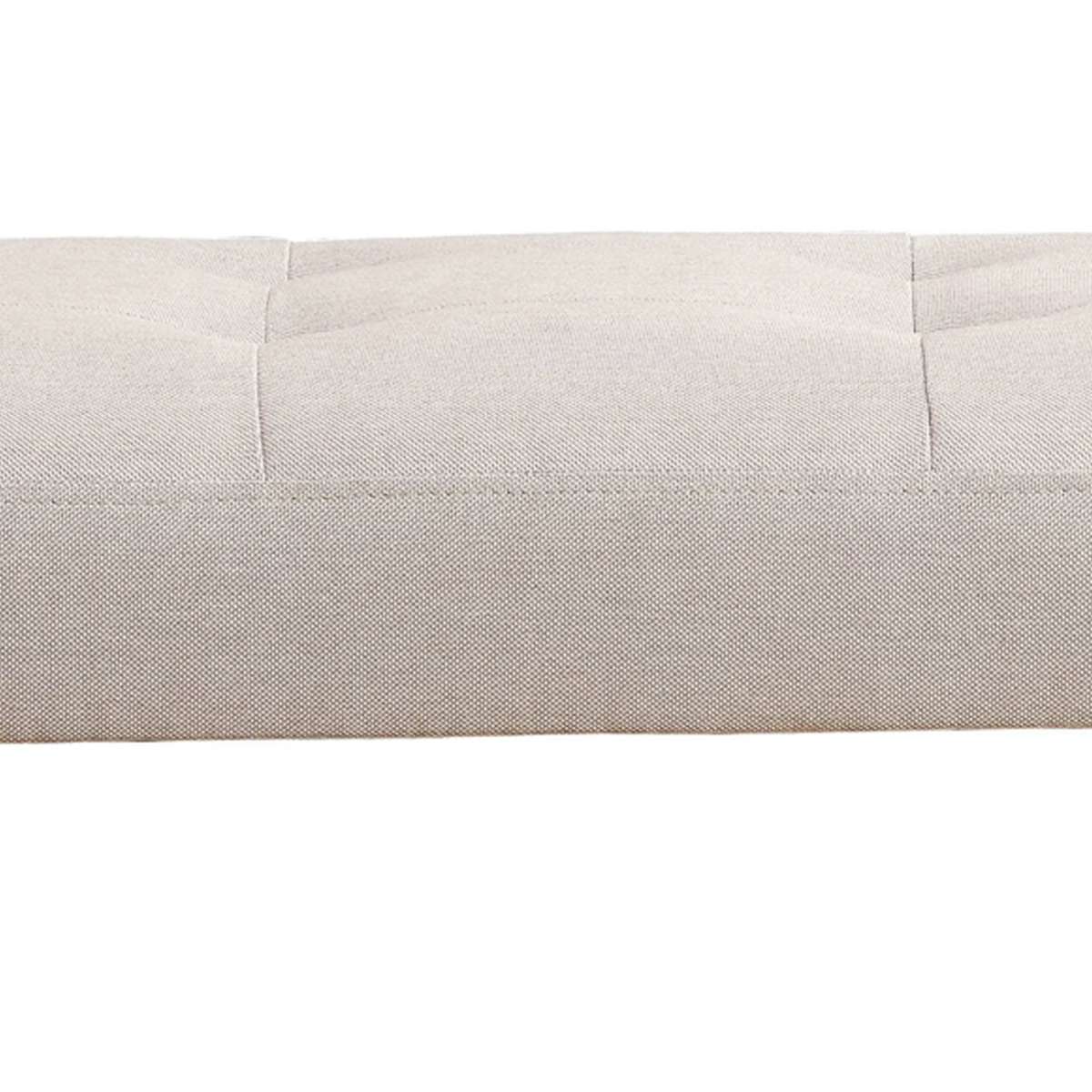 Wooden Bench, Light Gray & Oak By Benzara | Stools & Benches | Modishstore - 5