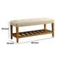Wooden Bench, Beige & Oak  By Benzara | Stools & Benches |  Modishstore  - 6