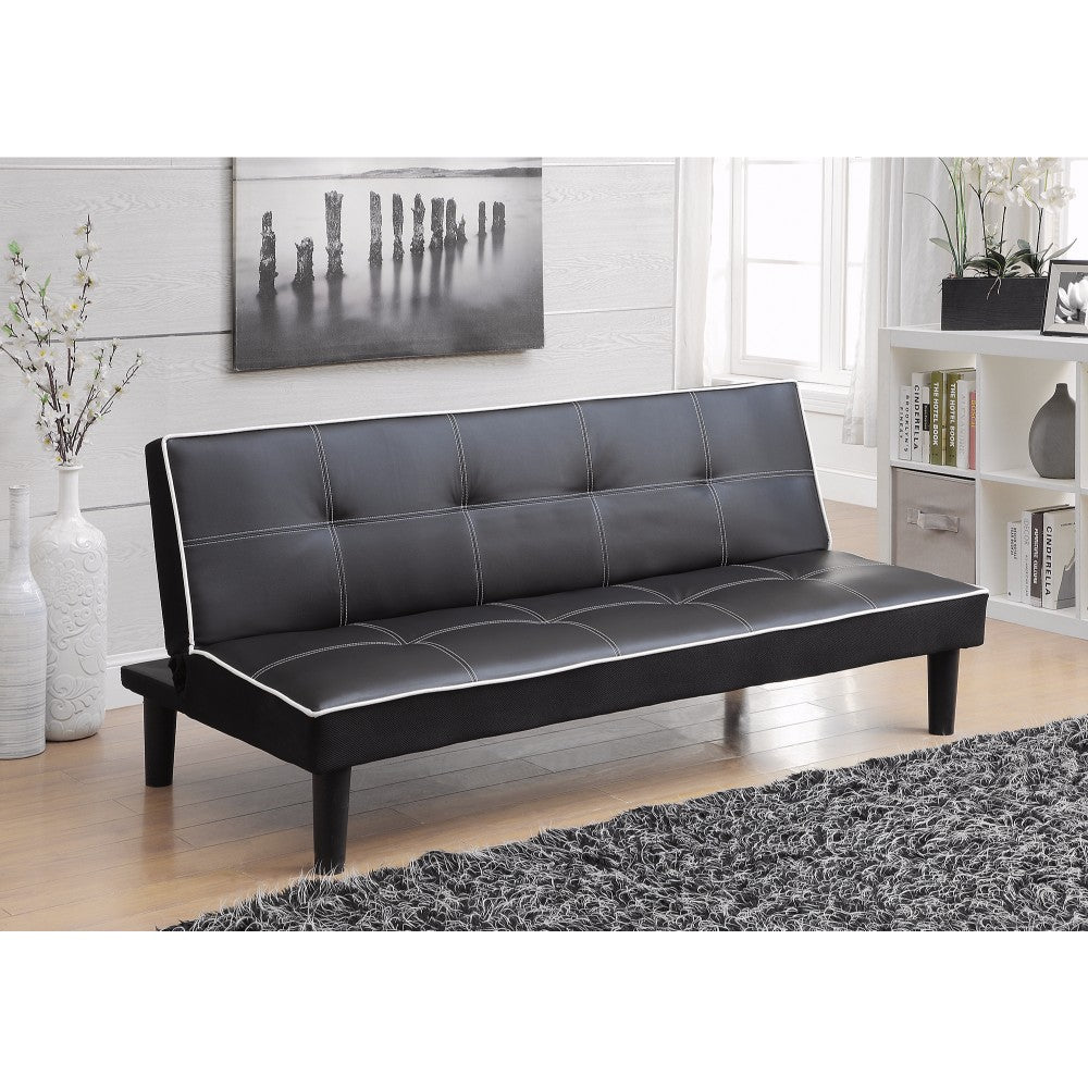 Contemporary Sofa Bed, Black By Benzara | Sofas | Modishstore