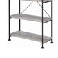 Sophisticated Wood And Metal Open Bookcase, Gray  By Benzara | Bookcases |  Modishstore  - 5