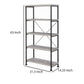 Sophisticated Wood And Metal Open Bookcase, Gray  By Benzara | Bookcases |  Modishstore  - 6