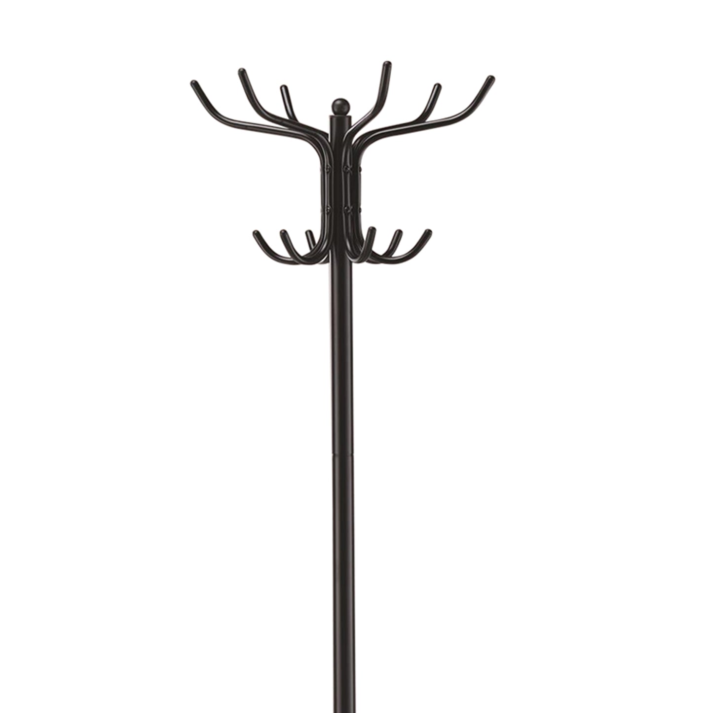Metal Coat Rack With Umbrella Stand, Black By Benzara | Coat Racks | Modishstore - 4