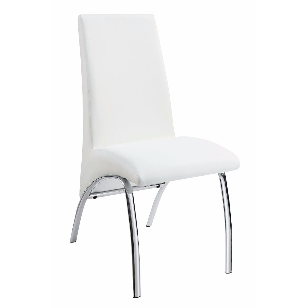 Contemporary Dining Chair, White, Set Of 2 By Benzara | Dining Chairs | Modishstore