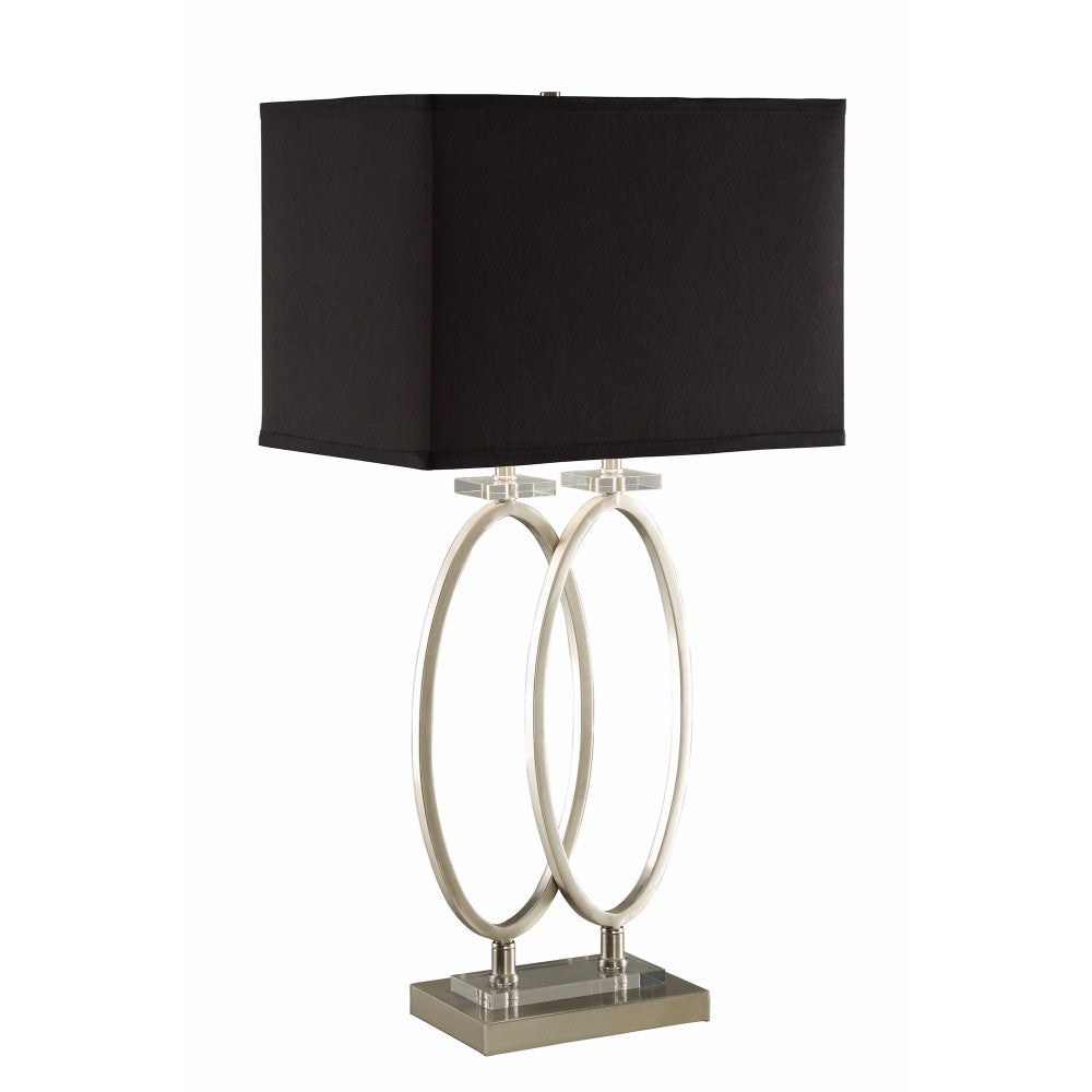 Well Designed Table Lamp With Aesthetic Base, Black And Gold` By Benzara | Table Lamps | Modishstore