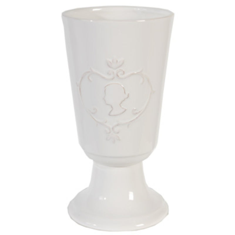 Trophy Snowy Vase ,White By Benzara | Vases |  Modishstore 