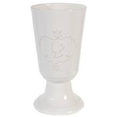 Trophy Snowy Vase ,White By Benzara