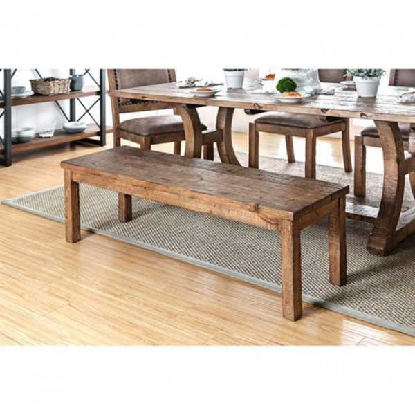 Wood Bench, Brown By Benzara | Stools & Benches | Modishstore