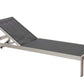 Anodized Aluminum Modern Patio Lounger In Black  By Benzara | Outdoor Chaise Lounges |  Modishstore 
