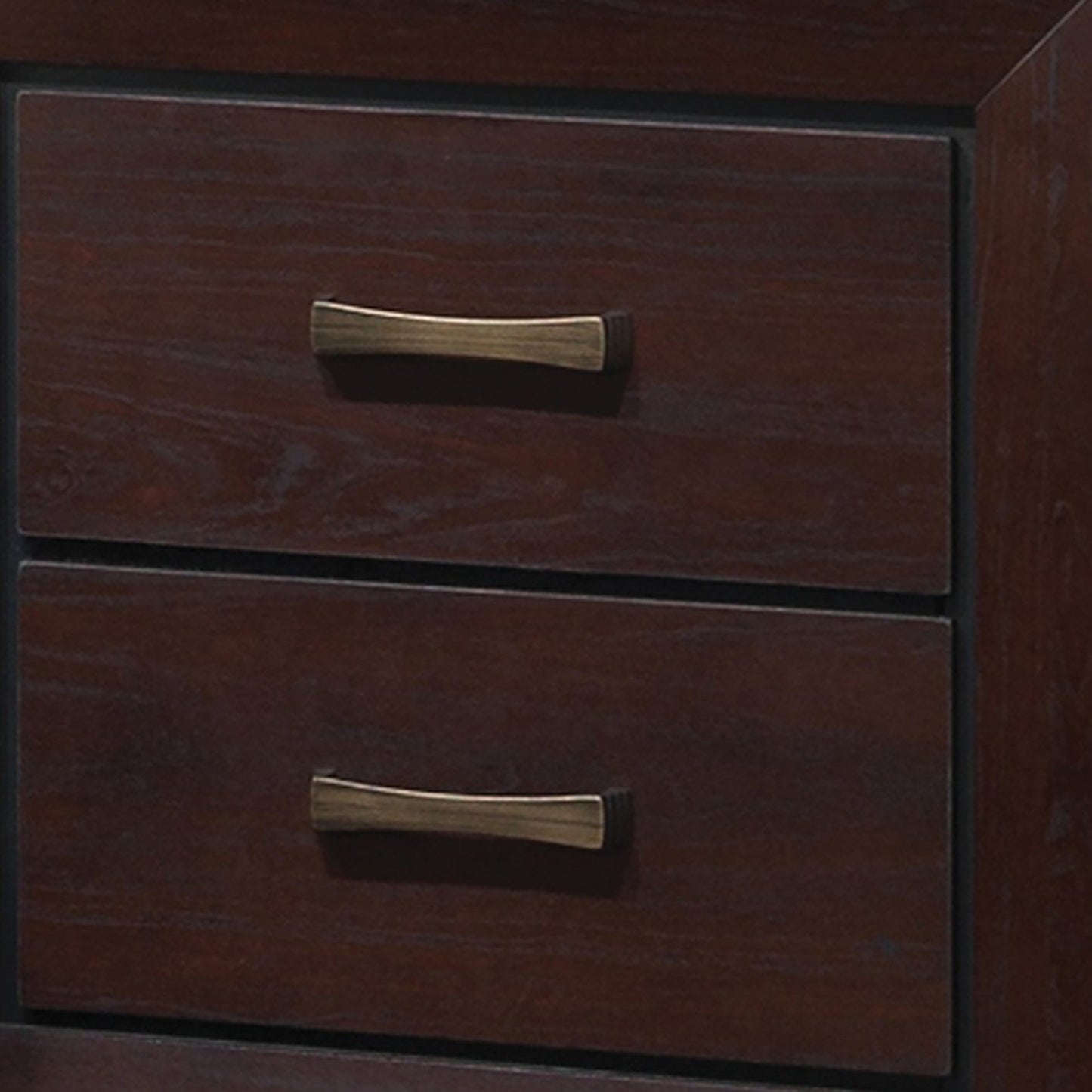 Chic Side Nightstand, Dark Cocoa Brown By Benzara | Nightstands | Modishstore - 5