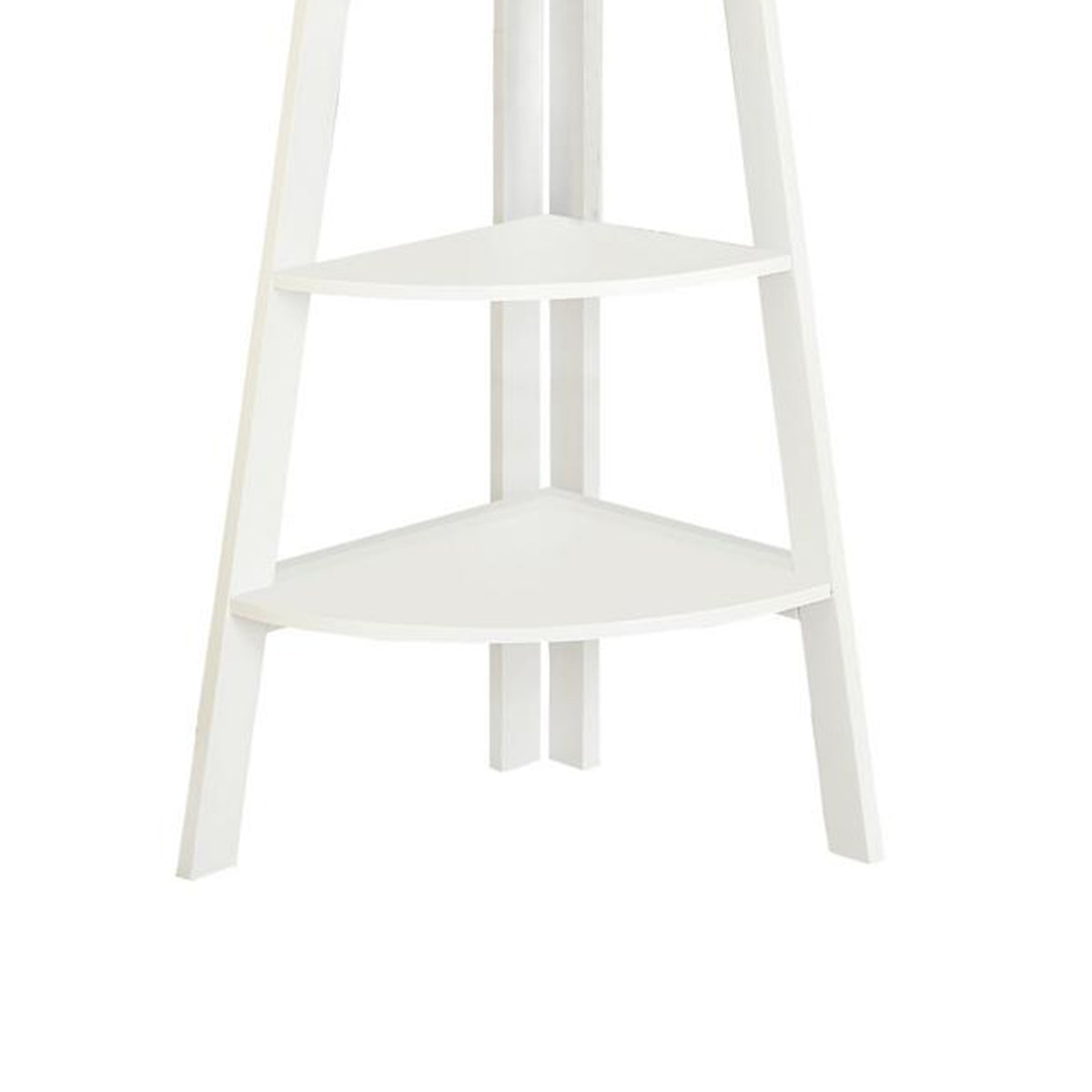 Ladder Shelf, White By Benzara | Shelves & Shelving Units | Modishstore - 4
