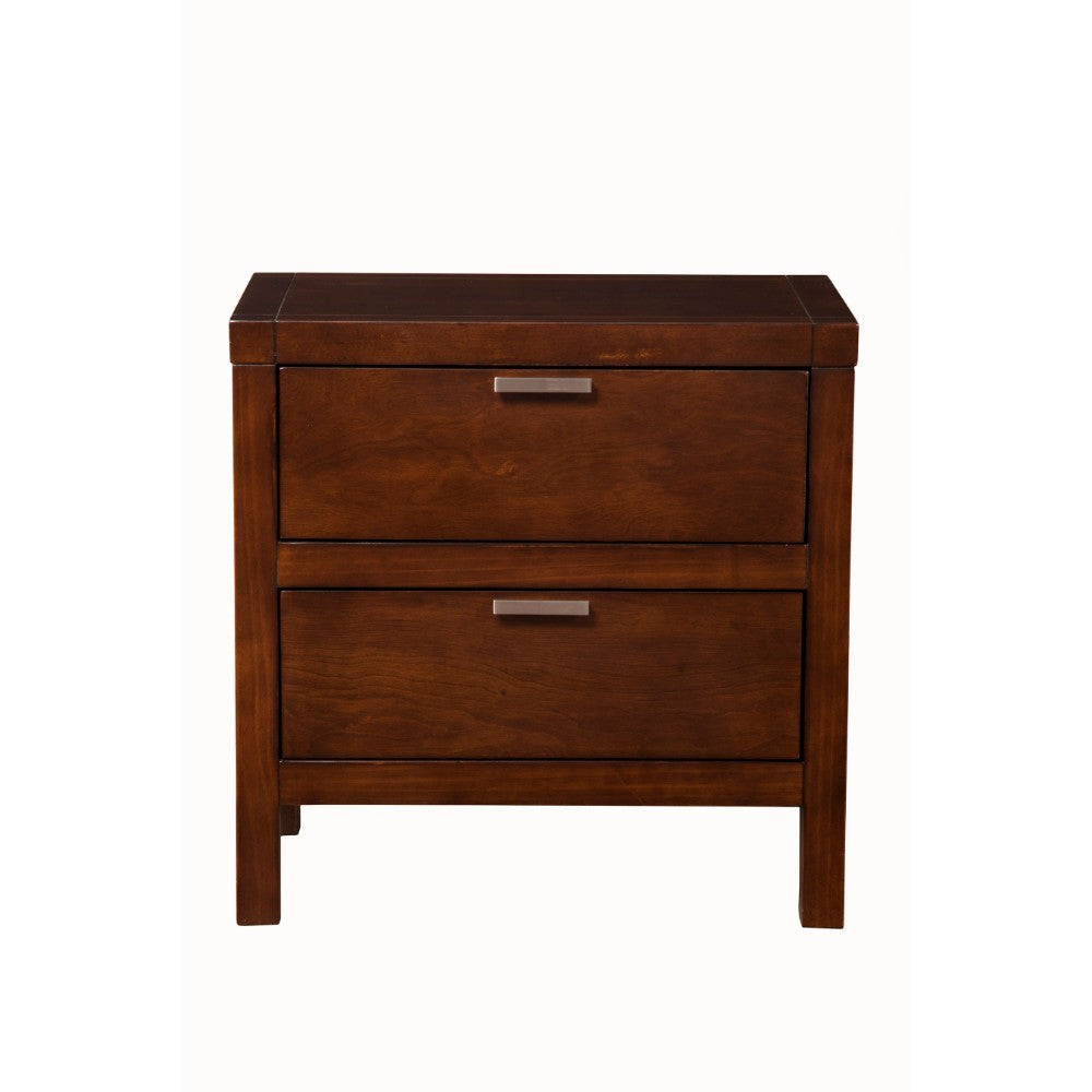 Wood Nightstand, Brown By Benzara | Nightstands | Modishstore