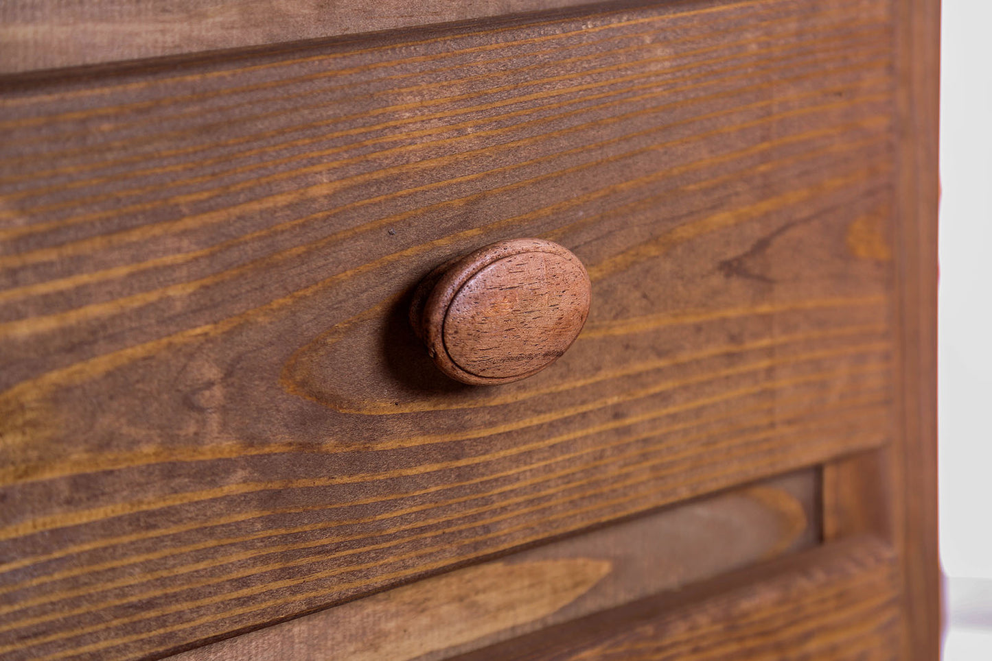 Wooden 2 Drawers Night Stand In Mahogany Finish, Brown By Benzara | Nightstands | Modishstore - 4