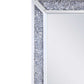 Rectangular Faux Crystal Inlaid Mirrored Walldecor With Wooden Backing, Clear By Benzara | Mirrors |  Modishstore  - 4