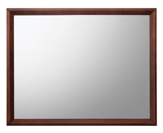 Rectangular Shape Wooden Frame With Mirror Encasing, Brown And Silver By Benzara | Mirrors |  Modishstore 