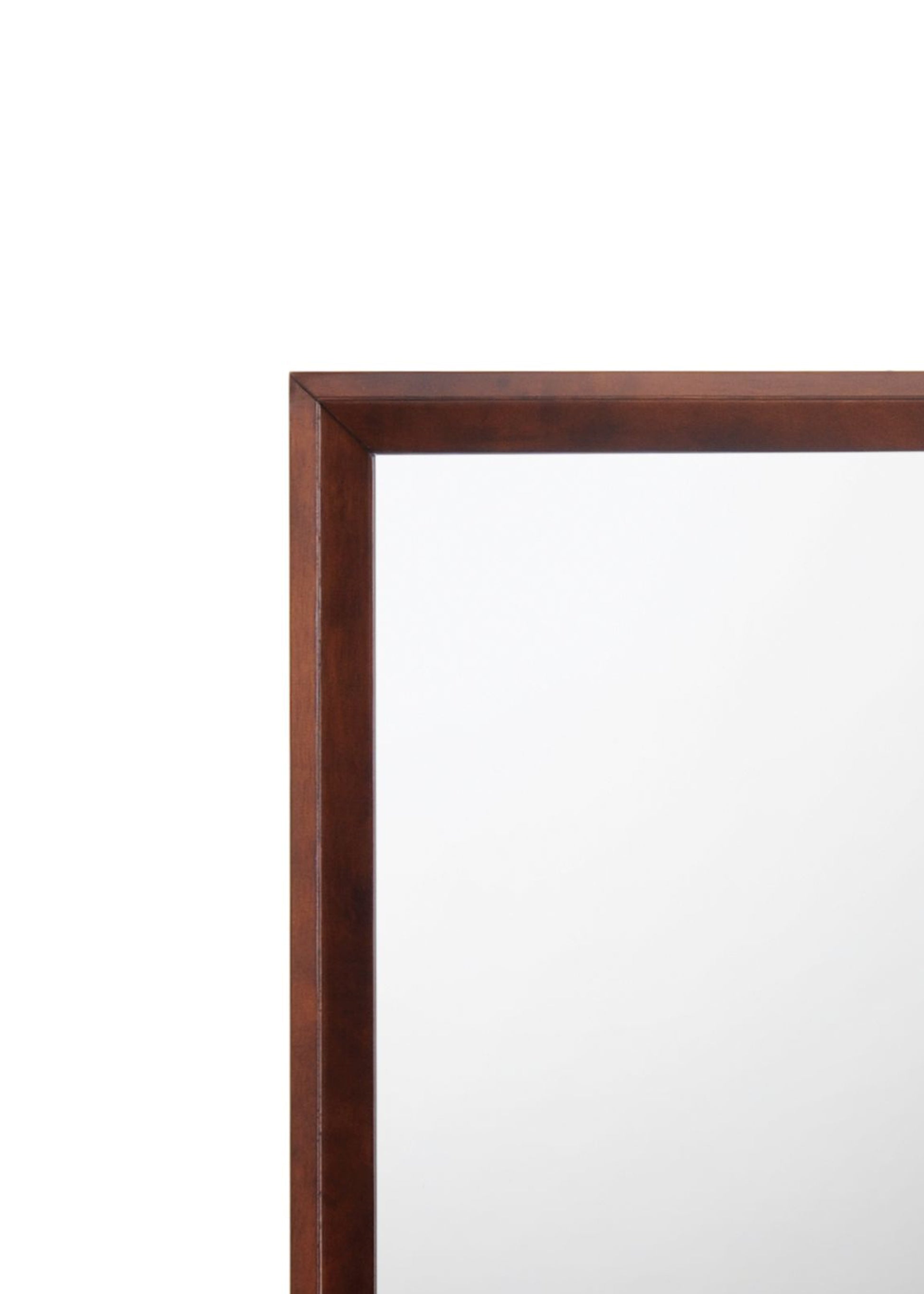 Rectangular Shape Wooden Frame With Mirror Encasing, Brown And Silver By Benzara | Mirrors |  Modishstore  - 2