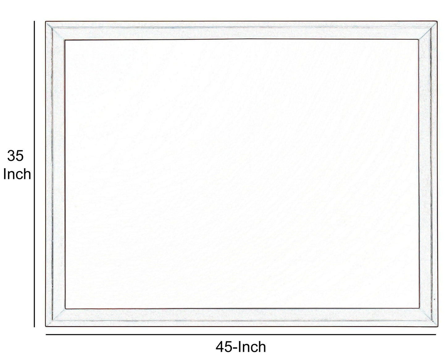 Rectangular Shape Wooden Frame With Mirror Encasing, Brown And Silver By Benzara | Mirrors | Modishstore - 5