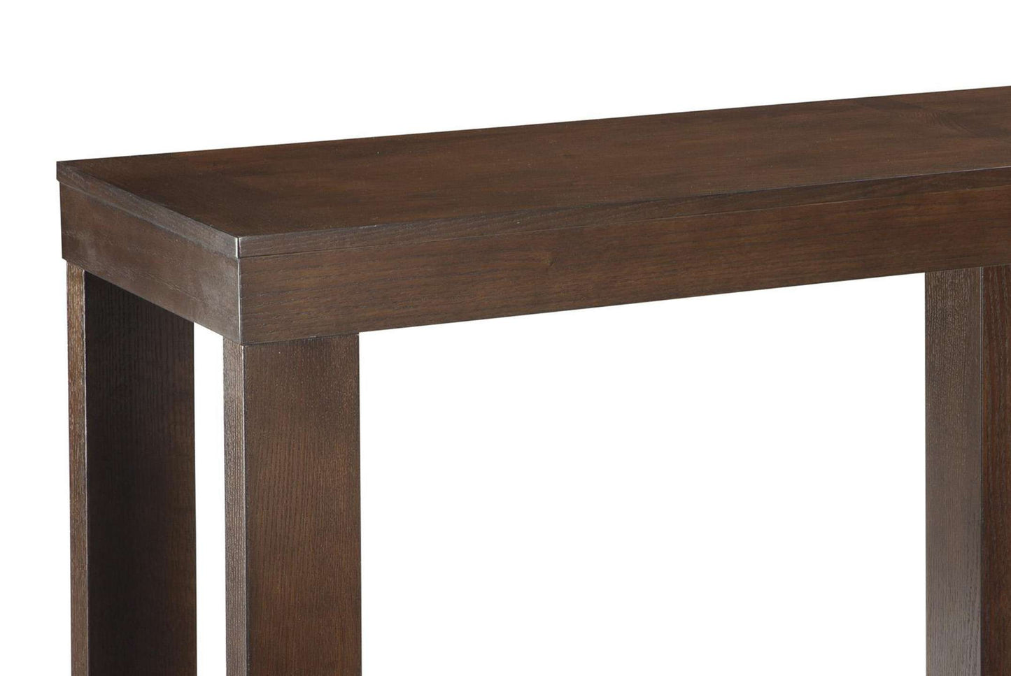 Rectangular Wooden Sofa Table With Sled Base, Espresso Brown By Benzara | Console Tables | Modishstore - 5