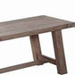 Farmhouse Wooden Dining Bench With Grain Details And Plank Top, Brown By Benzara | Benches | Modishstore - 4