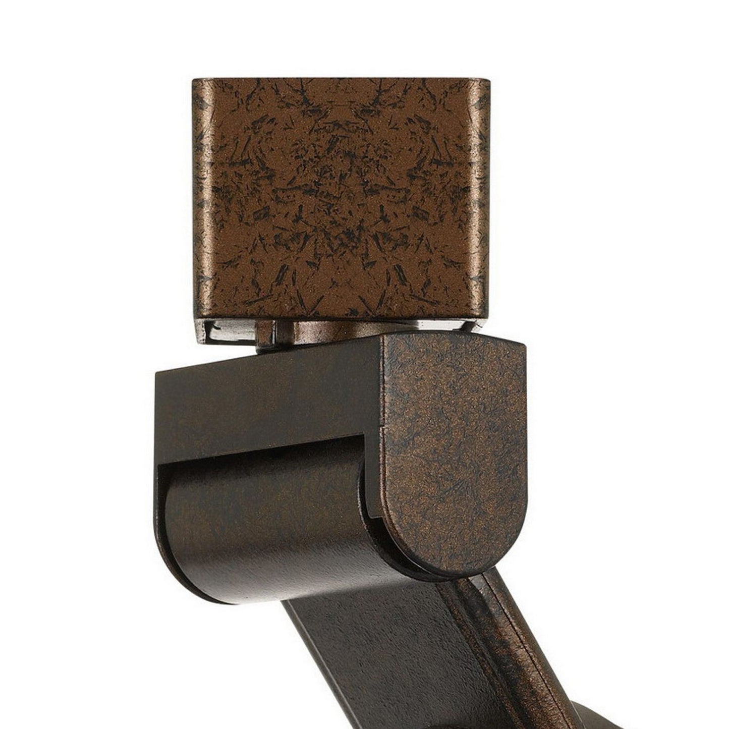 12W Integrated Led Metal Track Fixture With Mesh Head, Bronze And Black By Benzara | Track Lights | Modishstore - 5