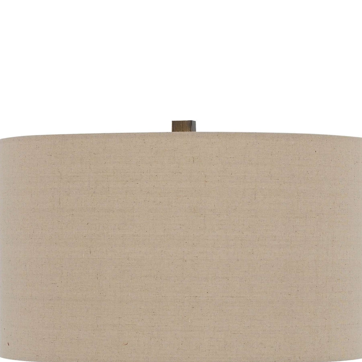 Metal Tripod Base Table Lamp With Fabric Drum Shade, Bronze And Beige By Benzara | Table Lamps | Modishstore - 5