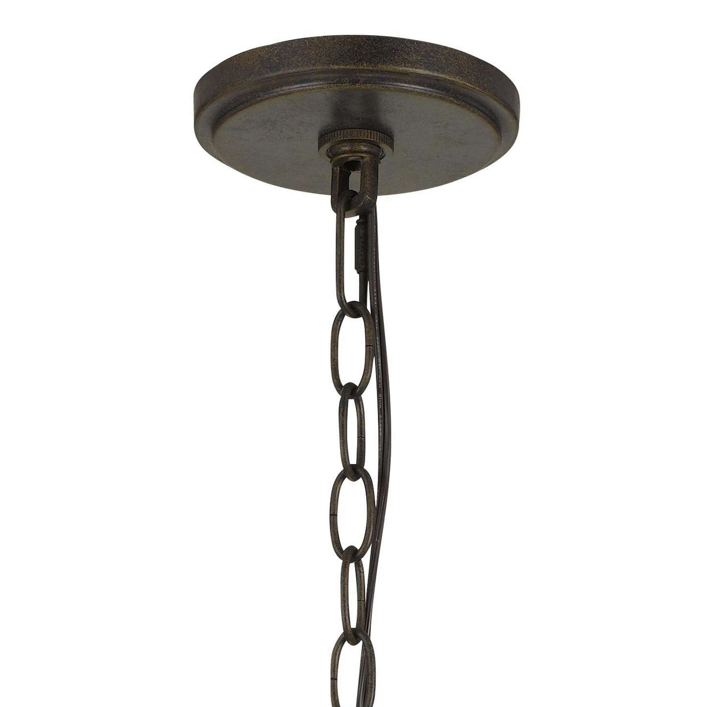 60W Twisted Metal Mesh Design Pendant Fixture, Dark Bronze By Benzara | Chandeliers | Modishstore - 5