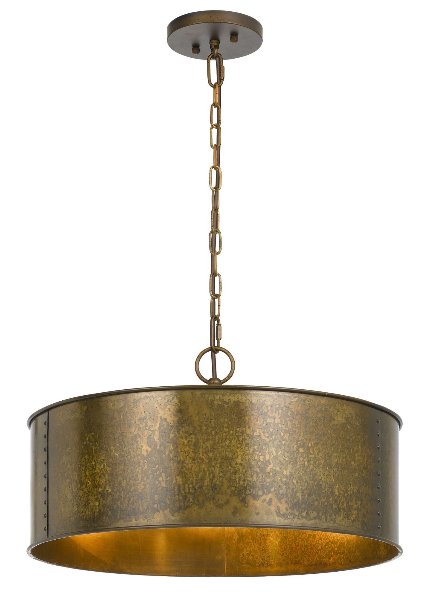 60 X 3 Watt Round Metal Frame Chandelier With 6 Foot Chain, Distressed Gold By Benzara | Chandeliers | Modishstore