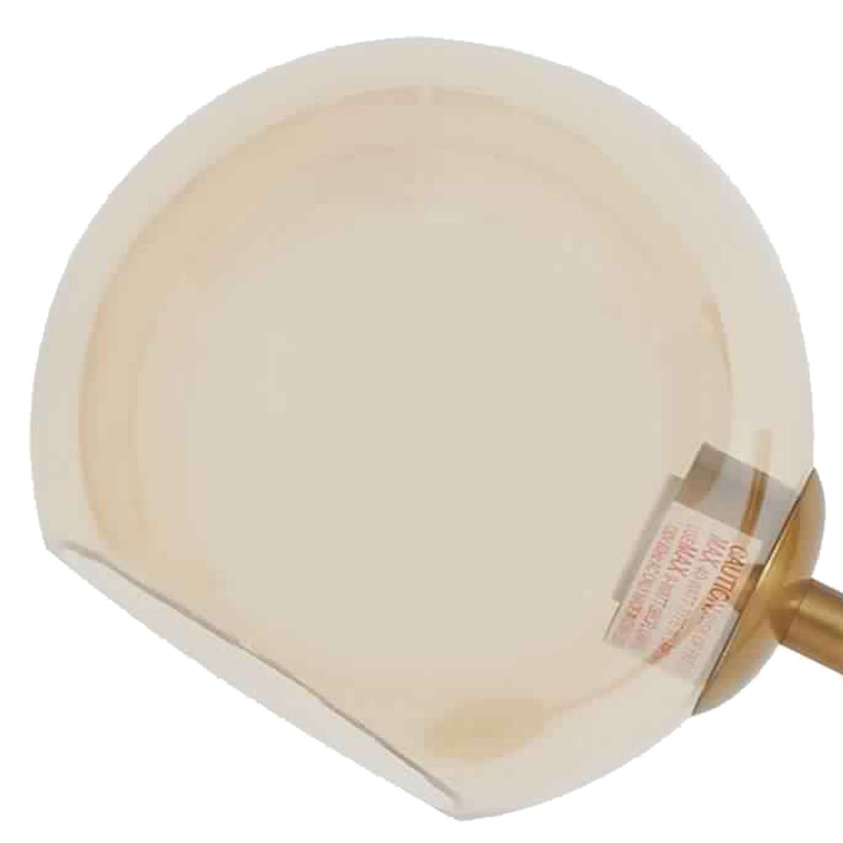 Metal Desk Lamp With Round Glass Shade And Wireless Charger, Gold By Benzara | Table Lamps | Modishstore - 5