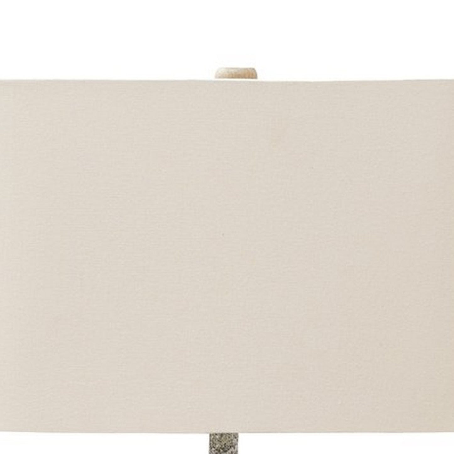 Metal Table Lamp With Lattice Design Body And Hardback ShadeGray And Beige By Benzara | Desk Lamps | Modishstore - 5