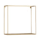 Metal Frame Wall Shelf With Keyhole Hanger Set Of 3 Gold By Benzara | Shelves & Shelving Units | Modishstore - 2