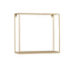 Metal Frame Wall Shelf With Keyhole Hanger Set Of 3 Gold By Benzara | Shelves & Shelving Units | Modishstore - 3