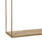 Metal Frame Wall Shelf With Keyhole Hanger Set Of 3 Gold By Benzara | Shelves & Shelving Units | Modishstore - 4