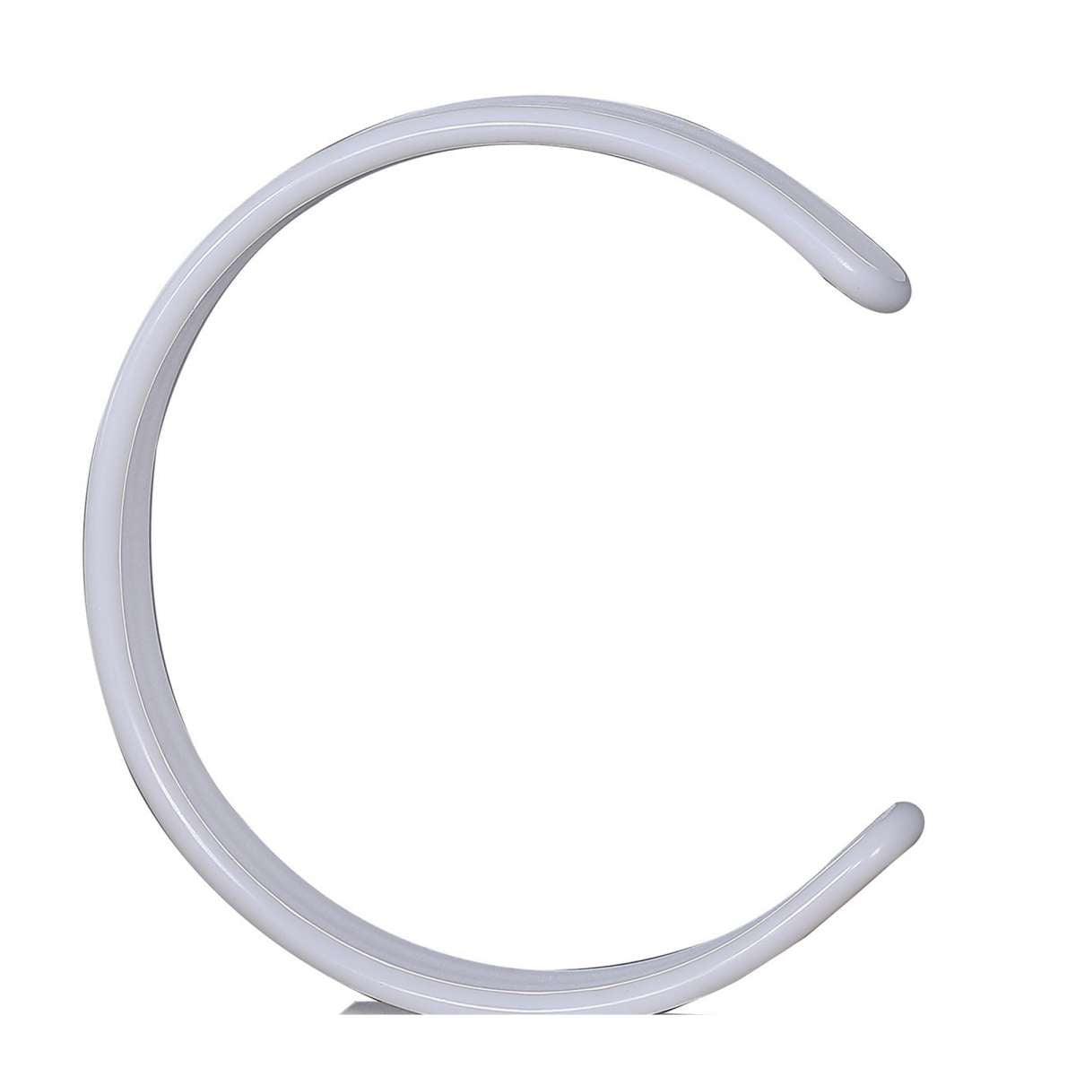 Metal C Shaped Table Lamp With Usb Plugin, White By Benzara | Table Lamps | Modishstore - 5