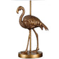 Polyresin Standing Flamingo Design Table Lamp With Round Base Gold By Benzara | Desk Lamps | Modishstore - 5