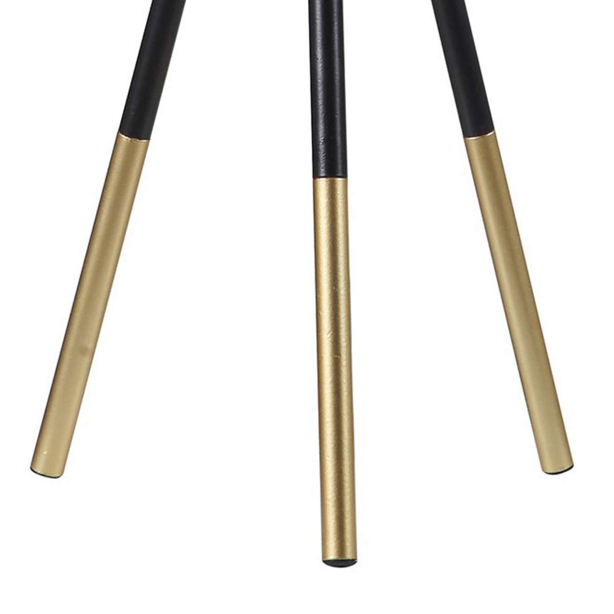 Table Lamp With Tripod Metal Base, Black And Gold By Benzara | Table Lamps | Modishstore - 5