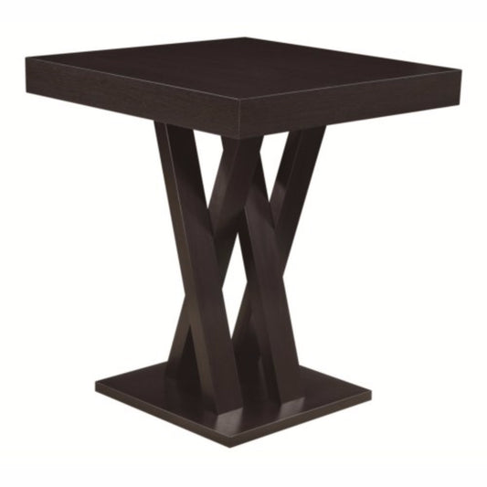 Contemporary Style Wooden Bar Table, Brown  By Benzara | Bar Tables |  Modishstore 
