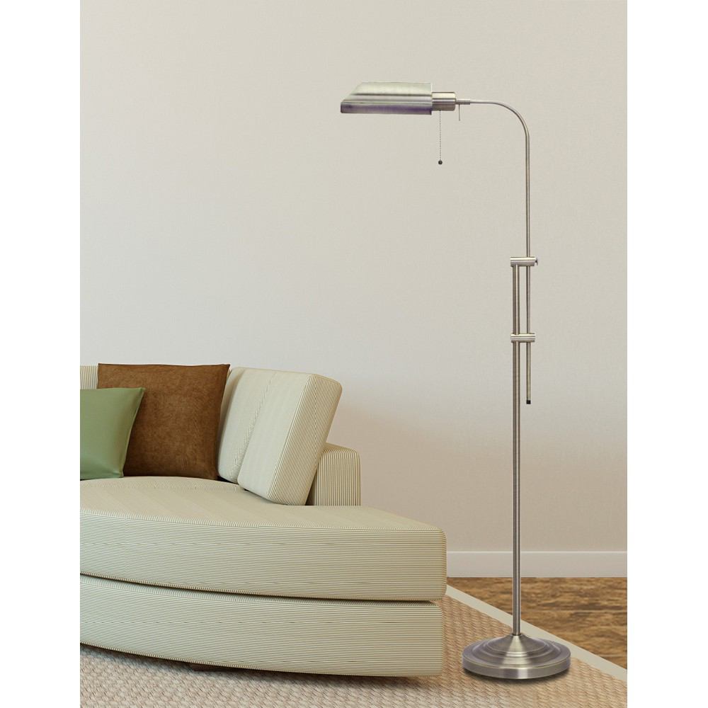 Cal Lighting BO-117FL-BS 100W Pharmacy Floor Lamp | Modishstore | Floor Lamps