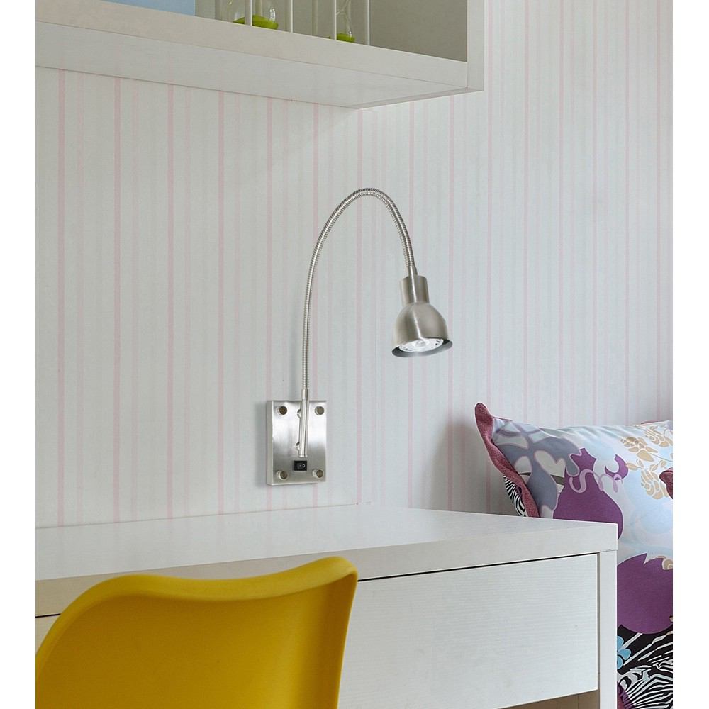 Cal Lighting BO-119-BS 120V 3W 4000K Led Gooseneck Light | Modishstore | Wall Lamps