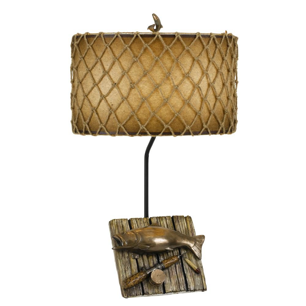 Cal Lighting BO-2664TB 150W Fishing Resin Table Lamp | Modishstore | Table Lamps