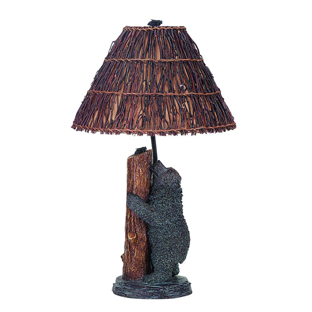 Cal Lighting BO-507 150W Resin Bear/Honey Bee Table Lamp | Modishstore | Table Lamps