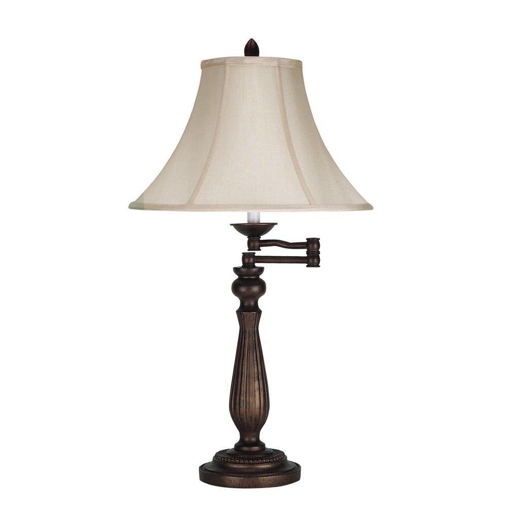 Cal Lighting BO-581TB 150W 3 Way Swing Arm Table Lamp | Modishstore | Table Lamps