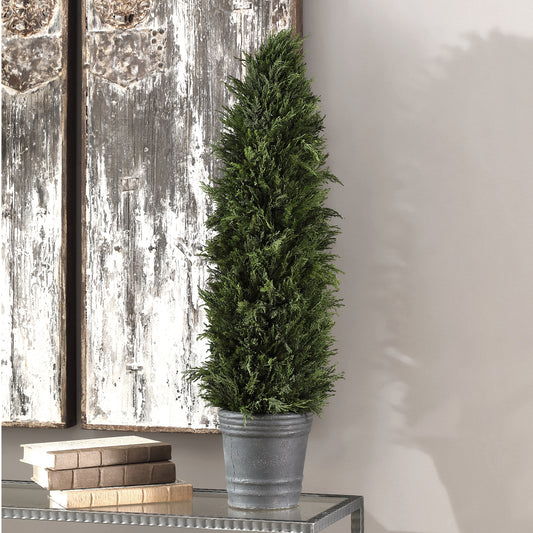 Uttermost Cypress Cone Topiary | Modishstore | Planters, Troughs & Cachepots