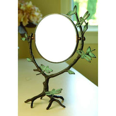 Dragonfly on Branch Mirror By SPI Home