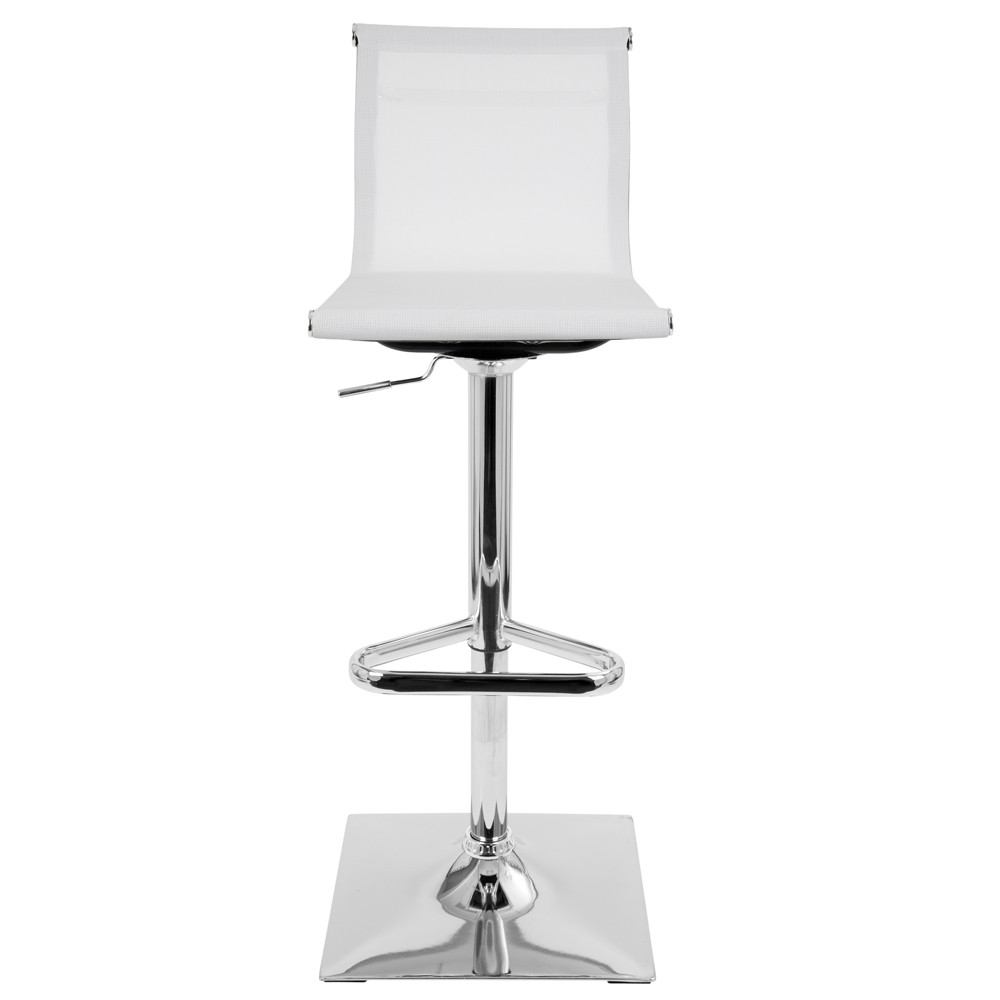 LumiSource Mirage Height Adjustable Barstool with Swivel-14