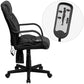 Flash Furniture BT-2690P-GG High Back Massaging Black Leather Executive Swivel Office Chair | Office Chairs | Modishstore-4