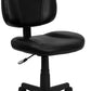 Flash Furniture Mid-Back Black Leather Ergonomic Swivel Task Chair | Office Chairs | Modishstore