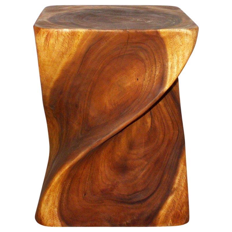 Haussmann Big Twist 16" Sq - Oak | Stools & Benches | Modishstore-3