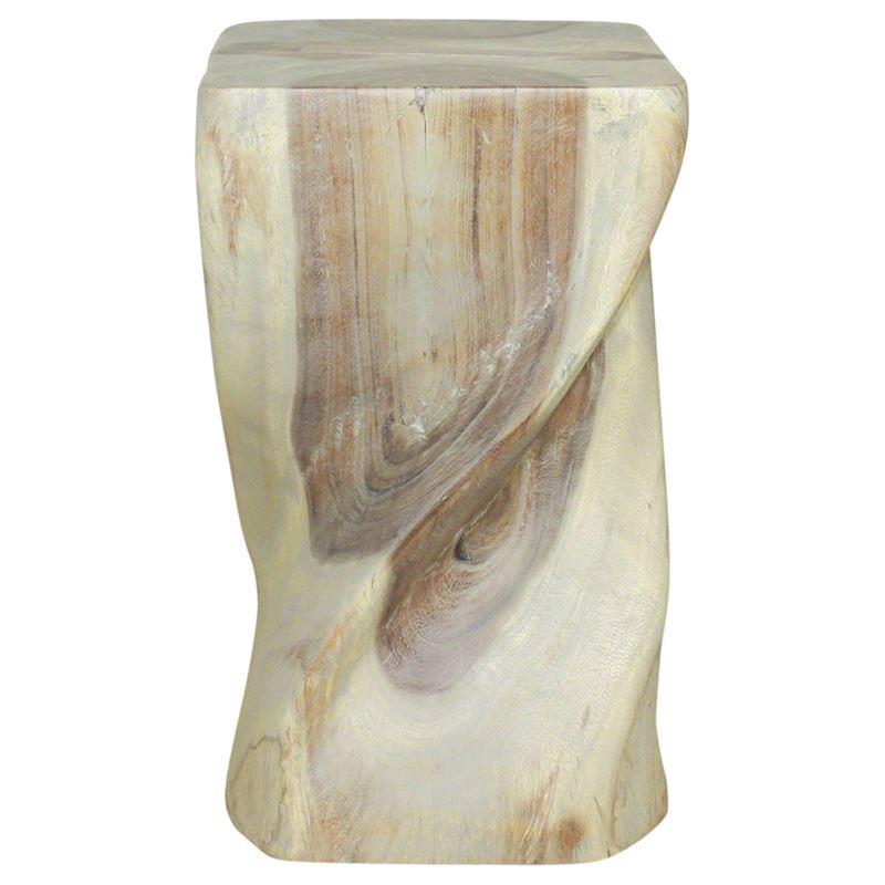 Haussmann Big Twist Stool 12" Sq - Agate Grey | Stools & Benches | Modishstore-4
